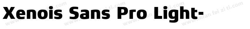 Xenois Sans Pro Light字体转换